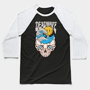 dead wave skull Baseball T-Shirt